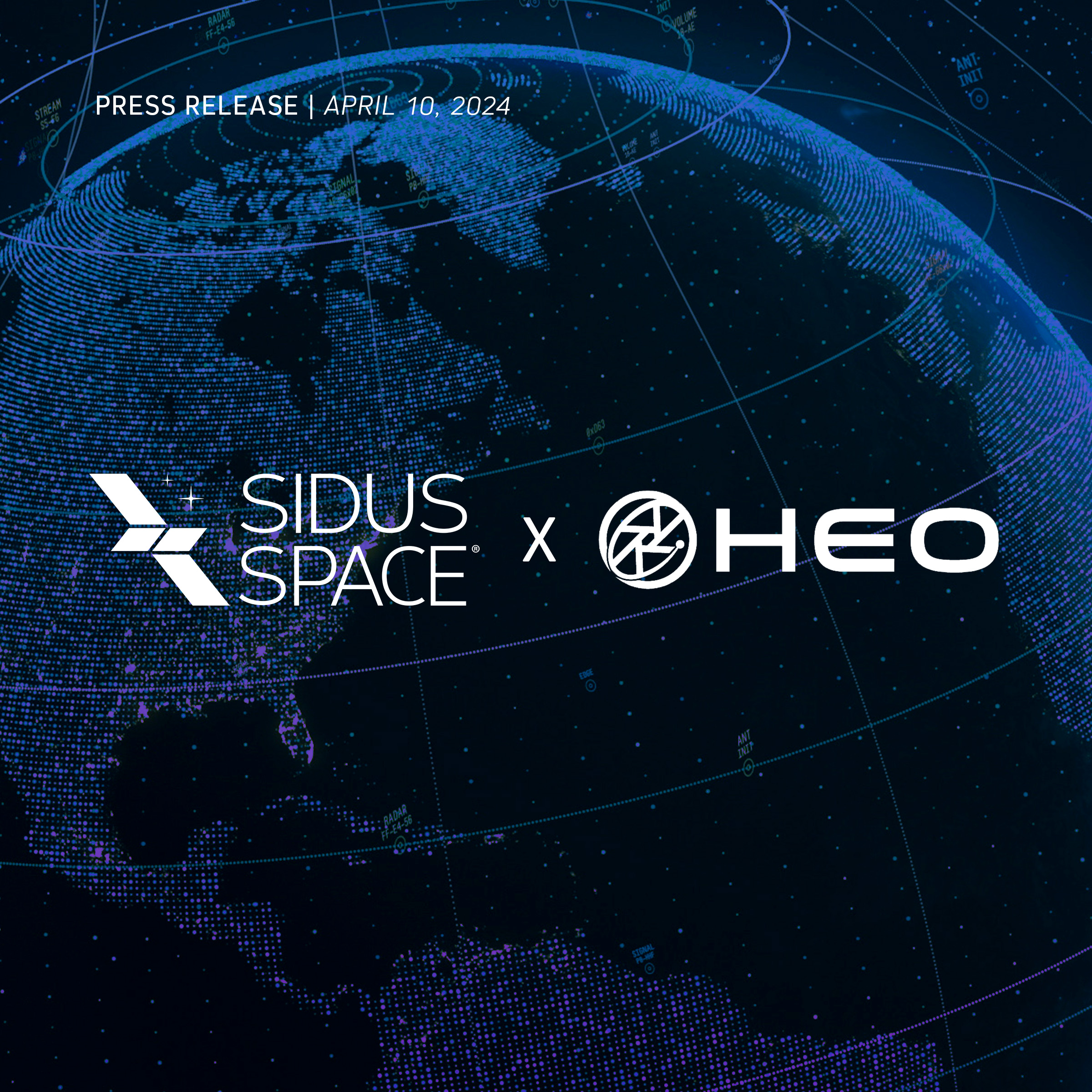 Sidus Space Announces Second Agreement With HEO For Non Earth Imaging