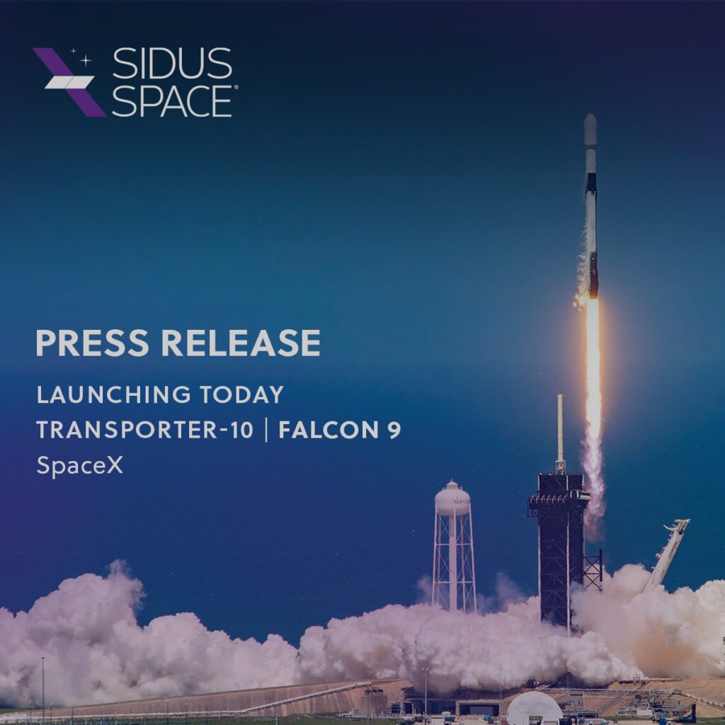 press release launching today transporter-10 falcon 9 spacex